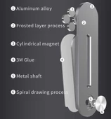 Laptop - Monitör Yanı Telefon Tutucu Mıknatıslı SJ05 - 9