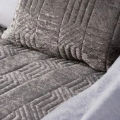Schafer Home New Daily Kadife Çeyiz Seti 9 Parça-Gri - 2