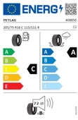 Petlas 205/75 R16 C TL 113/111R 10PR VANMASTER + A/S Ticari Dört Mevsim Lastiğidir (Üretim Tarihi:2024) - 2