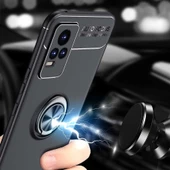 Vivo V21E Kılıf Yüzüklü Magnetli Ravel Case - 7