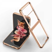 Samsung Galaxy Z Flip 3 Kılıf Şeffaf Kıpta Kapak - 5