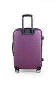 Polo&Sky Elmas Model Mor Renk Orta Boy Valiz Bavul thumbnail 4