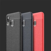 Samsung Galaxy A20 Kılıf Deri Tarzı Niss Silikon Case thumbnail 2