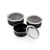 Schafer Komfort 3 lü Saklama Kabı Seti 6 Parça-Siyah - 3