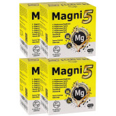Magnezyum 5 Etkili Form 12 Aylık 360 Kapsül B6 D3 Vit Magni5 Bisglisinat Taurat Sitrat Malat Oksit 4'lü - 1