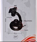 Araç İçi Tablet Tutucu Vakumlu Düz Yüzeylerde Kullanım Çok Fonksiyonlu - 6