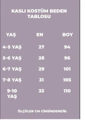Çocuk Kaslı Superman Kostümü - Çocuk Kaslı Süpermen Kıyafeti - 8
