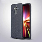 Huawei Mate 20 Lite Kılıf Deri Tarzı Niss Silikon Case - 1