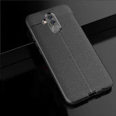 Huawei Mate 20 Lite Kılıf Deri Tarzı Niss Silikon Case - 3