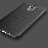 Huawei Mate 20 Lite Kılıf Deri Tarzı Niss Silikon Case - 5