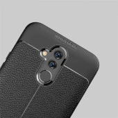 Huawei Mate 20 Lite Kılıf Deri Tarzı Niss Silikon Case - 6