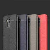 Huawei Mate 20 Lite Kılıf Deri Tarzı Niss Silikon Case - 11