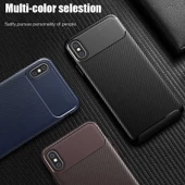 Apple iPhone XS Max 6.5 Kılıf Karbon Silikon Case - 4