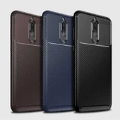 Huawei Mate 10 Lite Kılıf Karbon Silikon Case - 11