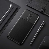 Huawei Mate 10 Lite Kılıf Karbon Silikon Case - 12