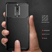 Huawei Mate 10 Lite Kılıf Karbon Silikon Case - 9