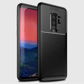 Samsung Galaxy S9 Plus Kılıf Karbon Silikon Case - 1