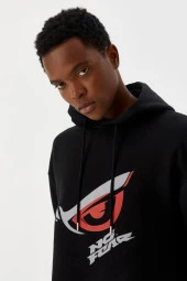 No Fear Erkek Sweatshirt Kapüşonlu Siyah M500227 - 4