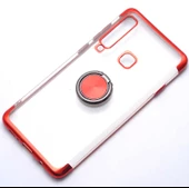 Samsung Galaxy A9 2018 Kılıf Şeffaf Yüzüklü Gess Kapak - 10