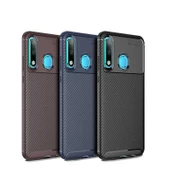Huawei P30 Lite Kılıf Karbon Silikon Case - 3