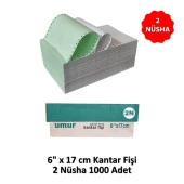 UMUR Kantar Fişi 6x17 2 Nüsha 1000 li - 1