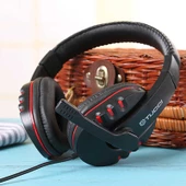 RGB Işıklı Oyuncu Kulaklığı Kulaküstü X6 Oyuncu Kulaklığı 3.5mm - 1