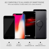 Wireless Şarjlı Araç İçi Telefon Tutucu Izgara X9 - 6