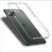 Apple iPhone 11 Pro Max Kılıf Şeffaf Silikon Hibrit Case - 6