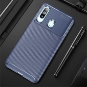 Samsung Galaxy A20S Kılıf Karbon Silikon Case - 10
