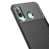 Samsung Galaxy A20S Kılıf Karbon Silikon Case - 5