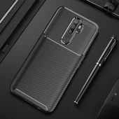 Oppo A9 2020 Kılıf Karbon Silikon Case - 5