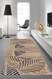 Kahverengi Yolluk, Yaprak Desen Yolluk, Koridor Yolluk, Koridor Halısı, Uzun Halı, Salon Halısı - 1