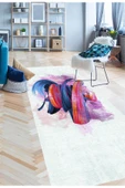 Pastel Renk Halı, Dekoratif Salon Halısı, Yolluk, Uzun Halı, Kaymaz Halı, Yıkanabilir Halı, - 2