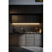 Mutfak Tezgah Üstü Için Ince Cob Şerit Led 12v Adaptör Tak Çalıştır Anahtarlı ( 4000k) - 5