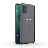Samsung Galaxy A71 Kılıf Şeffaf Silikon Hibrit Case - 7