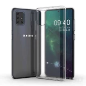 Samsung Galaxy A71 Kılıf Şeffaf Silikon Hibrit Case - 1