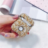 Apple Airpods 1. / 2. Nesil ile uyumlu Kılıf Taşlı Parlak Diamond Silikon Case - 4