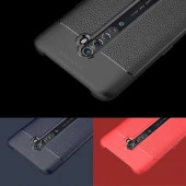 Oppo Reno 2Z Kılıf Deri Tarzı Niss Silikon Case - 4