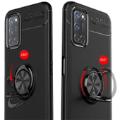 Oppo Reno A92 Kılıf Yüzüklü Magnetli Ravel Case - 6