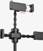 Teleskopik Masaüstü 3lü Tablet Telefon Tutucu Ayarlanır Katlanır Seviyeli Tutucu 08 - 4