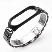 Xiaomi Mi Band 4 Kordon Parlak Metal 21 Kordon - 1