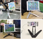 Tablet Telefon Tutucu Standı Teleskopik Duvar / Masa PB-41E - 3