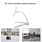 Tablet Telefon Tutucu Standı Teleskopik Duvar / Masa PB-41E - 4