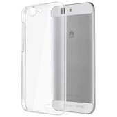Huawei Ascend G7 Kılıf Şeffaf Silikon Hibrit Case - 3