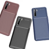 Oppo A91 Kılıf Karbon Silikon Case - 10