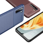 Oppo A91 Kılıf Karbon Silikon Case - 5