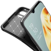 Oppo A91 Kılıf Karbon Silikon Case - 4