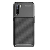 Oppo A91 Kılıf Karbon Silikon Case - 3