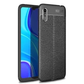 Xiaomi Redmi 9A Kılıf Deri Tarzı Niss Silikon Case - 9