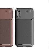 Xiaomi Redmi 9A Kılıf Karbon Silikon Case - 10